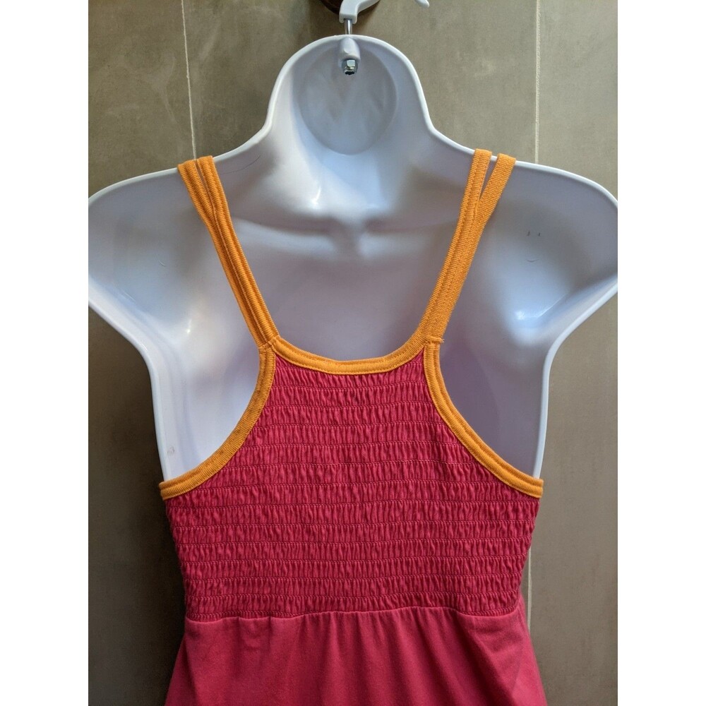 Vintage Roxy Pink Babydoll Tank Dress Sz Small 90s Y2K Beachy Sporty Surf Swim - Picture 7 of 10